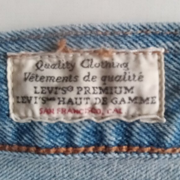 Levi's premium 501 button fly light wash Big E jeans - Picture 7 of 13